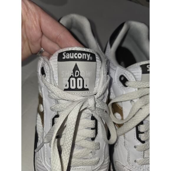 Saucony Shadow 5000 Retro Sneakers White/Gold/Black S70919-1 Men\'s Size 9.5 EUC main image 4